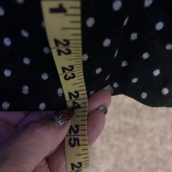 Lane Bryant Black and White Dotted Pencil Skirt - Picture 4 of 6